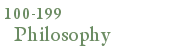 100-199 Philosophy